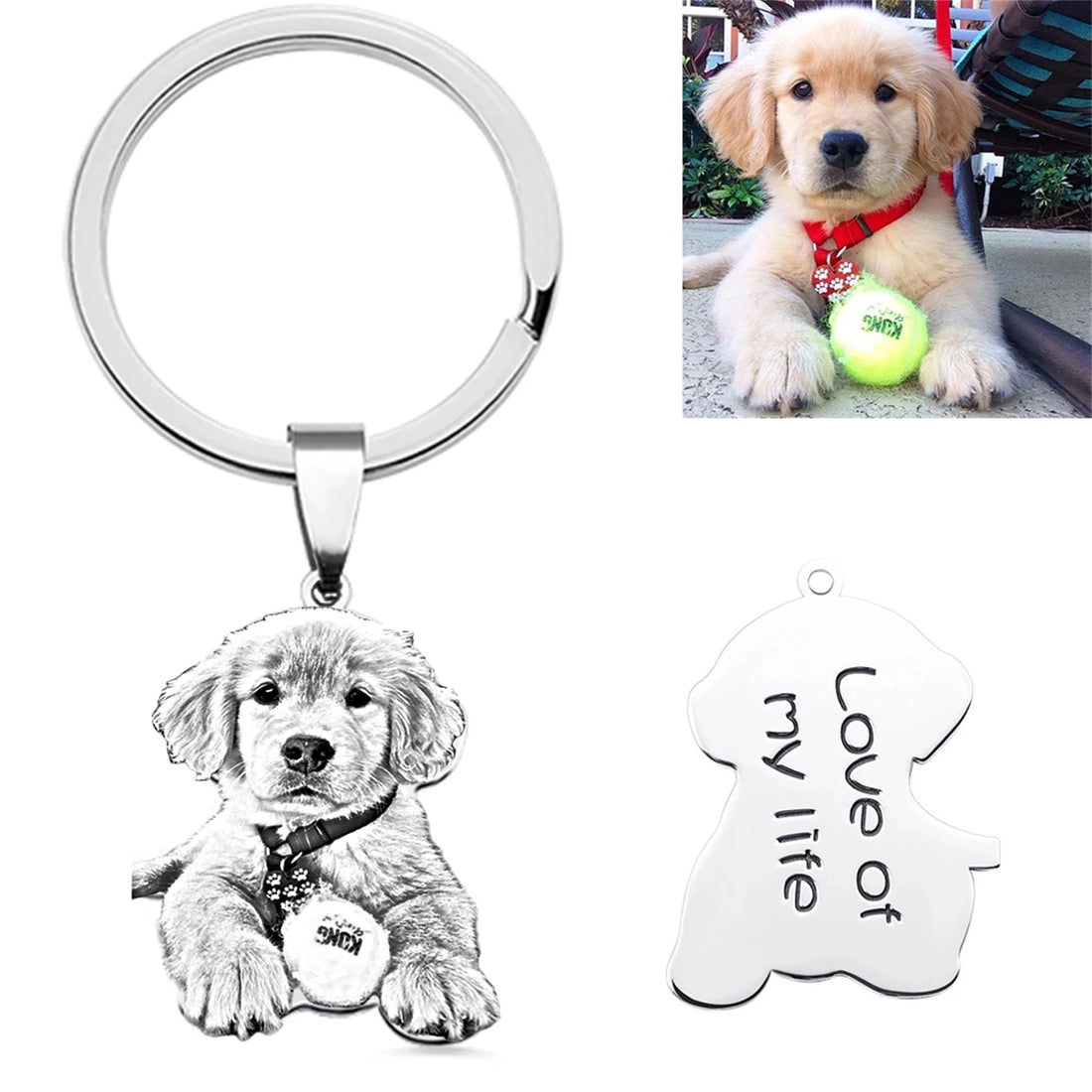 Dascusto Customized Pet Photo Keychain