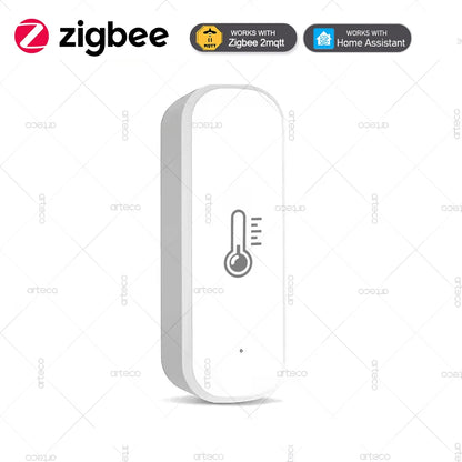 Zigbee Temperature And Humidity Sensor Indoor Thermometer APP Remote Monitor For Smart Home Automation Works With Home Assistant