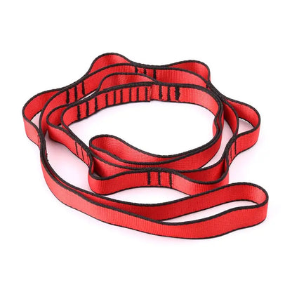 Climbing Nylon Daisy Chain Rope With Loops Yoga Hammock Hanging Strap Bandlet Camping Equipment Survival Gear