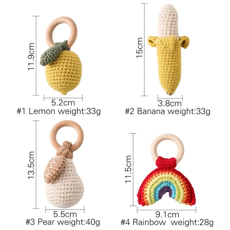 For Lemon Rattle Bite Strength Exercise Comfort Toy Children&