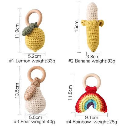 For Lemon Rattle Bite Strength Exercise Comfort Toy Children&