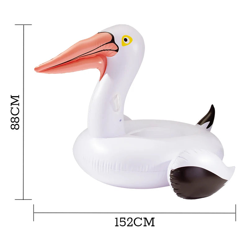 150cm Inflatable Toucan Pool Float 2022 Newest Ride-On Swan Inflatable Swimming Ring Water Mattress Summer Water Party Toys