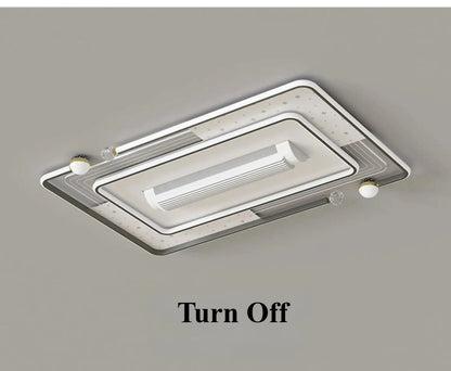 Decorative Vaneless Fan Ceiling Light Modern Remote Control LED Fan Lamps Living Dining Room Bedroom Lighting Fixture
