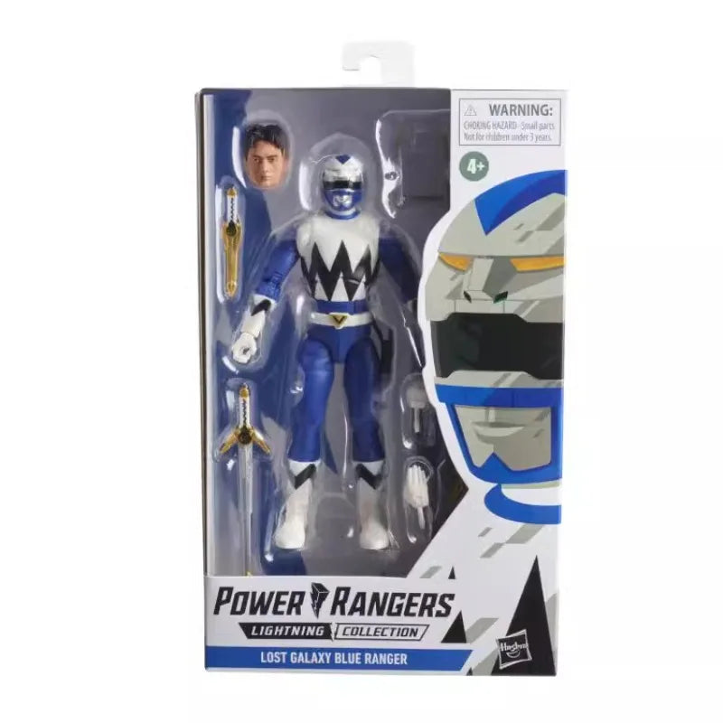 Hasbro Anime Power Rangers Blue Ranger Black Ranger Grenn Ranger Christmas Gifts Active Joint Genuine Action Figure Model Toys