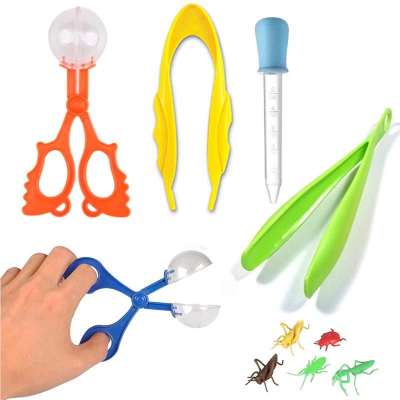 1Set Fine Motor Skill Training Tool Set Toys Montessori Early Learning Education Toys Toddler Kids Drop Scoop Clip Tweezers Tool