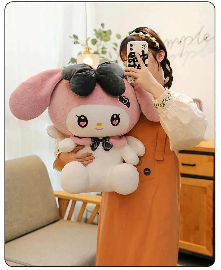 40 50 60 Cm Kawaii Large Size Demon Kuromi Plush Toys Angel Melody Doll Pillow Birthday and Holiday Gifts Cute Stuffed Toy Anime