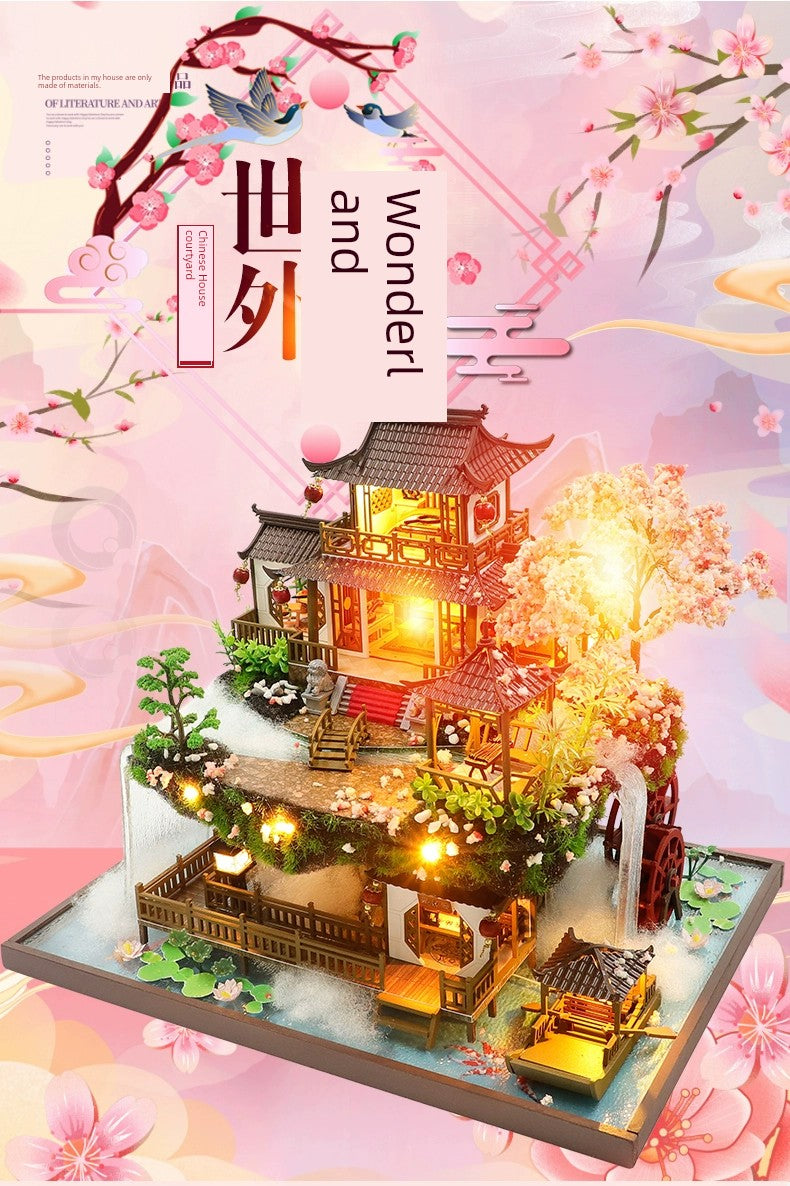 Chinese Style Fairyland House Ancient Architecture DIY Cottage