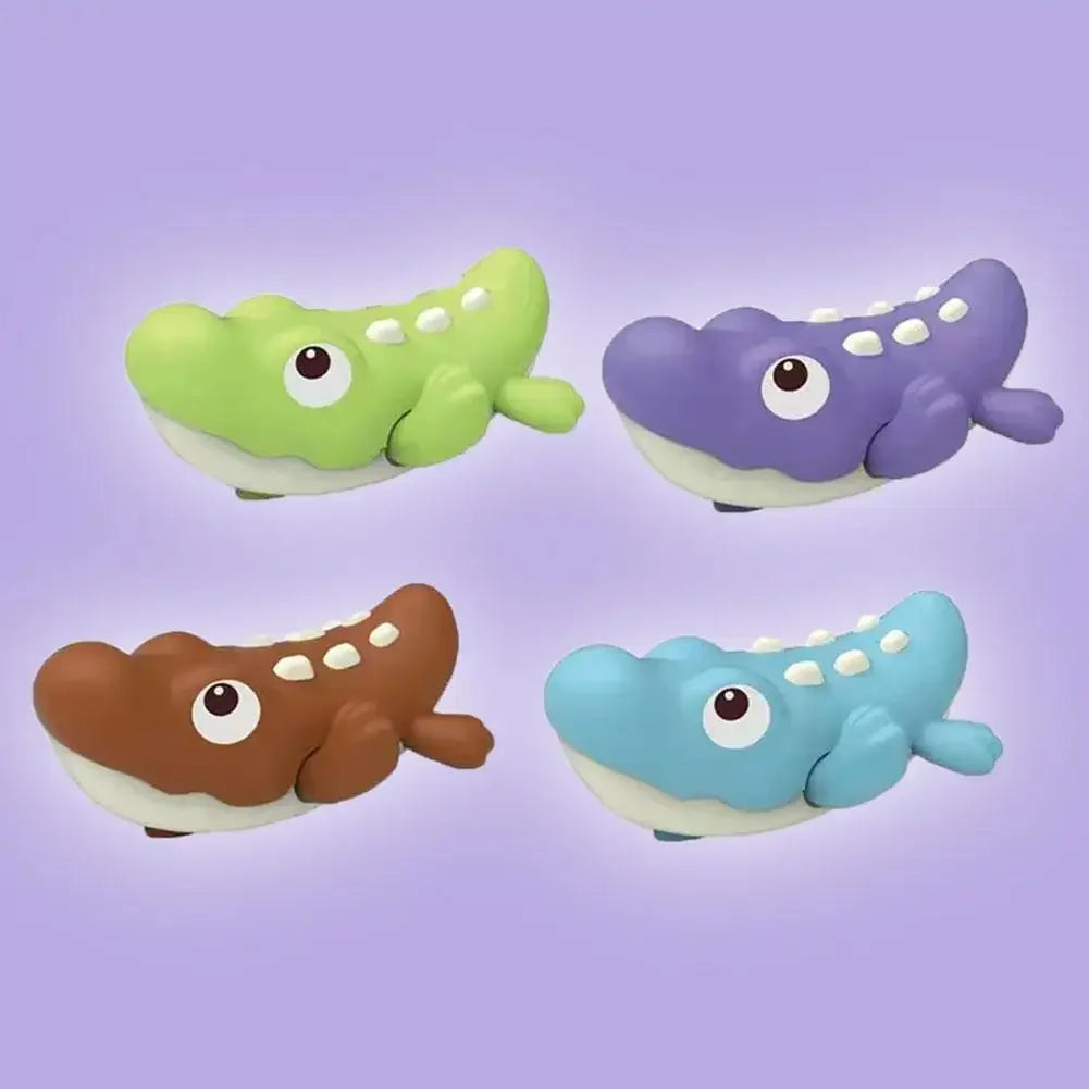 Baby Bath Toy Animal Cute Cartoon Shark Crocodile Classic Baby Water Toy Infant Swim Chain Clockwork Kids Beach Bath Toys Single