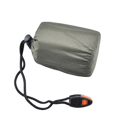 Portable Waterproof Emergency Survival Sleeping Storage Bag Hiking Sack Camping Gear Thermal Bivy Aid Rescue Kit Mylar Blanket