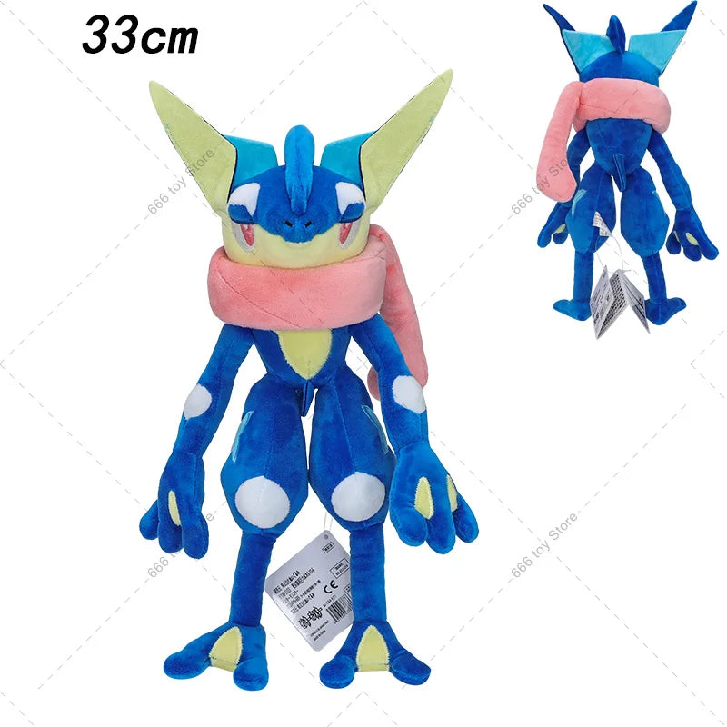 33CM Pokemon Plush Greninja Soft Stuffed Toys Anime Animal Pocket Monster Doll Soft Stuffed Toys Children Kids Birthday Gifts