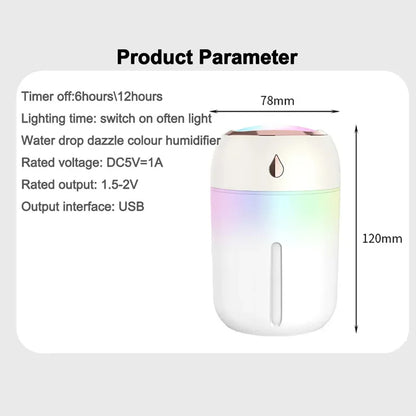 Xiaomi Mini Car Portable Air Humidifier Electric Aroma Diffuser LED Cool Light Mist For Home Car Aromatherapy Plant Purifier
