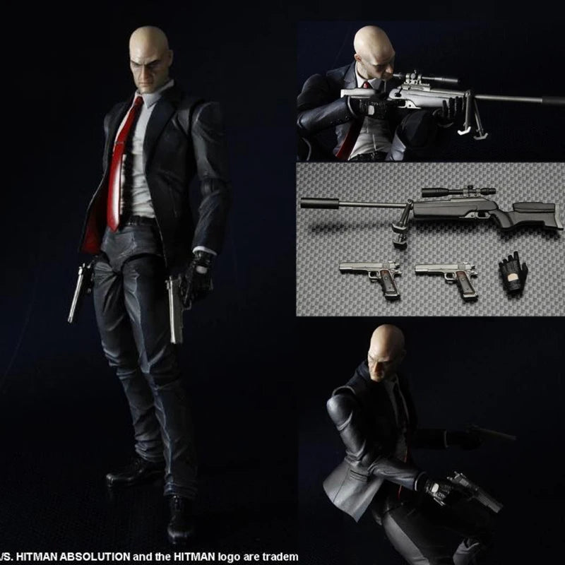Play Arts Hitman Codename 47 Action Figures PA Movable Collection Doll Model Toys