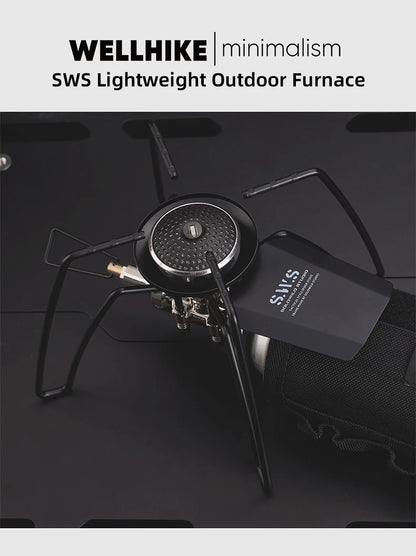 WELLHIKE New SWS Lightweight Outdoor Stove Spider Stove Folding mini Cassette Stove Camping Tableware BBQ Outdoor Tabletop Stove