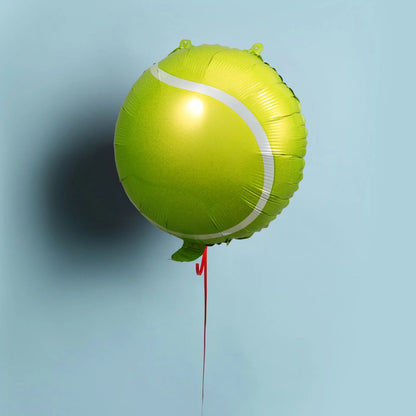 1 Set Tennis Racket and Tennis Ball Balloon for Sports Tennis Themed Birthday Party Supplies