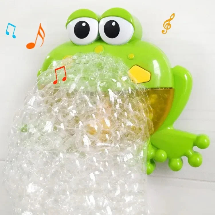 Baby Bath Toys Bubble Machine Crabs Frog Music Kids Bath Toy Bathtub Soap Automatic Bubble Maker Baby Bathroom Toy for Children