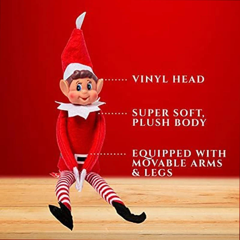 2024Christmas Elf Boy and Girl Behaving Behavin Badly Plush Toy Novelty Long Bendy Naughty  Christmas Elves Christmas Present