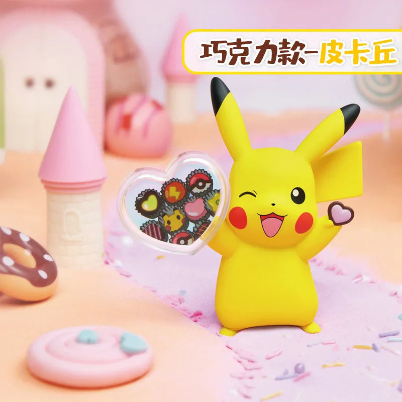 Pokemon Anime Action Figures Pikachu Toys Model Charmander Psyduck Squirtle Jigglypuff Bulbasaur Kawaii Collect Dolls Kids Gift