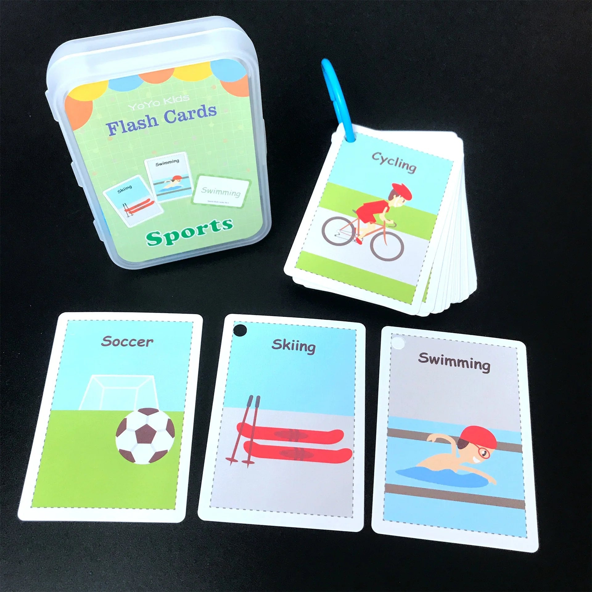 English Words Learning Flashcards for Kids 3-6 Years Reading Enlightenment Cards Educational Toys Montessori Teaching Aids