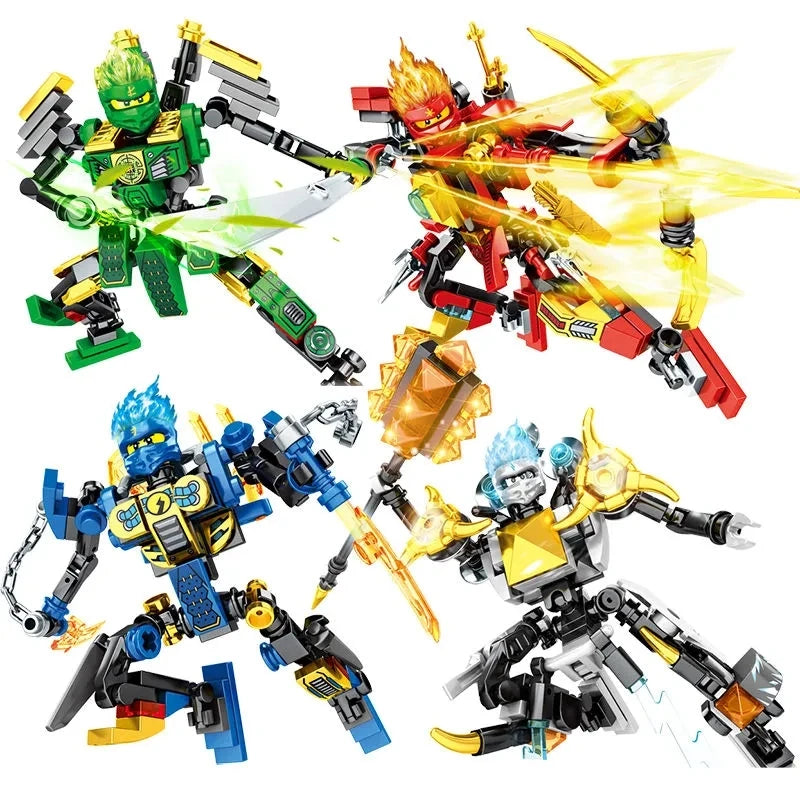 Gift Ninja New Legacy Kai Jay Zane Lloyd Mech Super Armor Robot Figures Building Blocks Kit Bricks Classic Movie Model Kids Toys