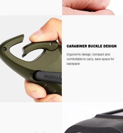 LED Flashlight Hand Crank Solar Powered Rechargeable Survival Gear Self Powered Charging Torch Dynamo for Fishing Boating Hiking