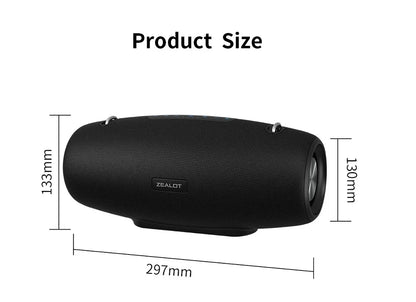 ZEALOT-S67 60W Portable Bluetooth Speaker Outdoor Party Speaker Big Loud Speaker Excellent Bass Performace 3D Speaker