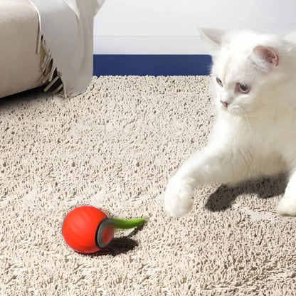 1-3Pcs Automatic Moving Cat Toy Ball Smart Cat Toys 2-Speed Adjustment Speedy Tail Cat Toy with Replacement Tail Cat Supplies