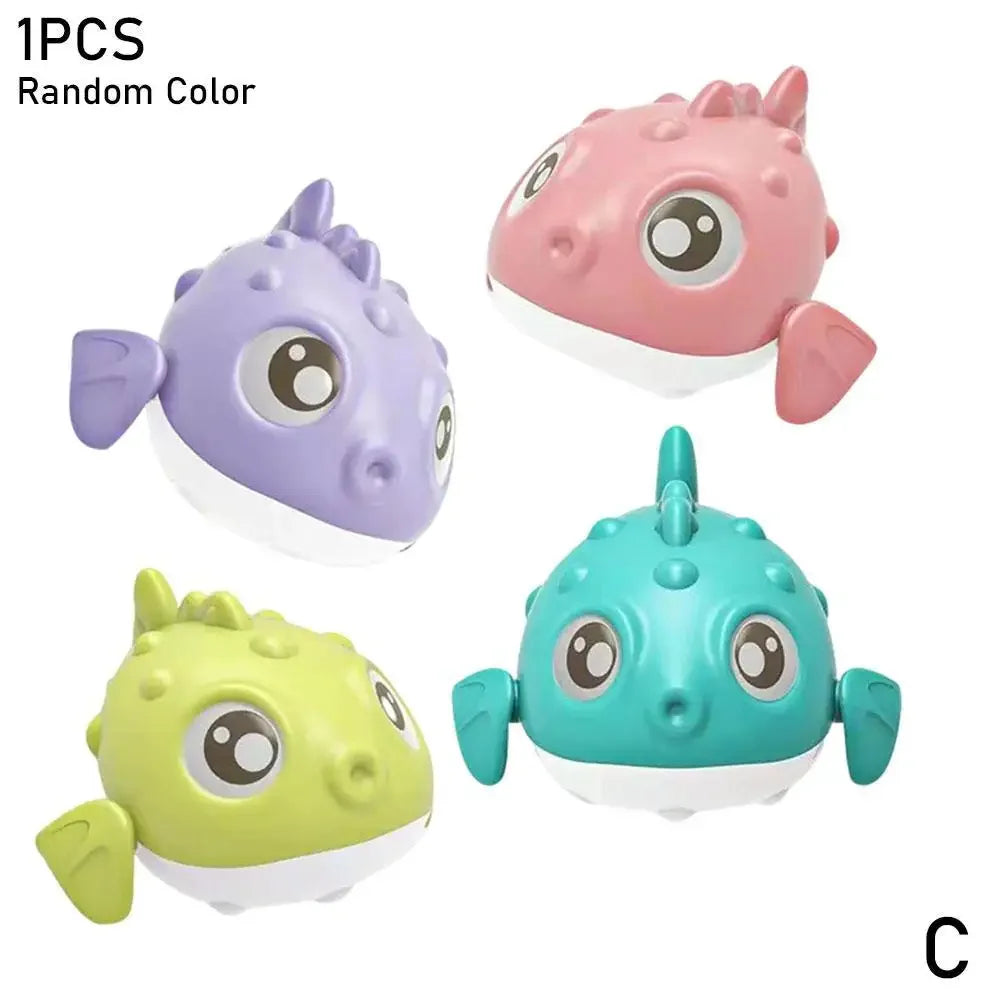 Baby Bath Toy Animal Cute Cartoon Shark Crocodile Classic Baby Water Toy Infant Swim Chain Clockwork Kids Beach Bath Toys Single