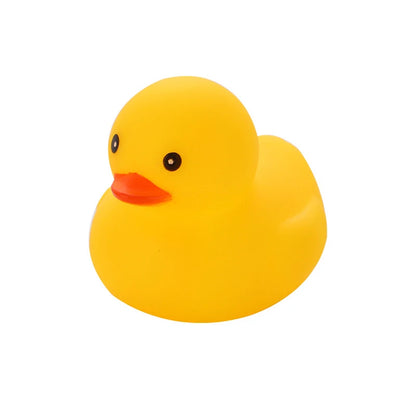 Baby Bath Toys Cute Little Yellow Duck Bath Toys Bathroom Bath Swimming Water Toys Soft Floating Rubber Duck Squeeze Sound Toys