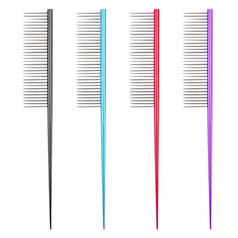 Pet Grooming Professional Hair Beauty Comb Stainless Steel Tail Comb  Dogs Cat Supplies Pet shampoo brush Dog cleaning Dog hair