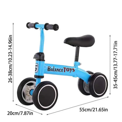 Children Bicycle 4 Wheel Baby Walker Baby Balance Bike Kids Scooter Baby Stroller For 1-6 Years Old Outdoor Ride-on Toys