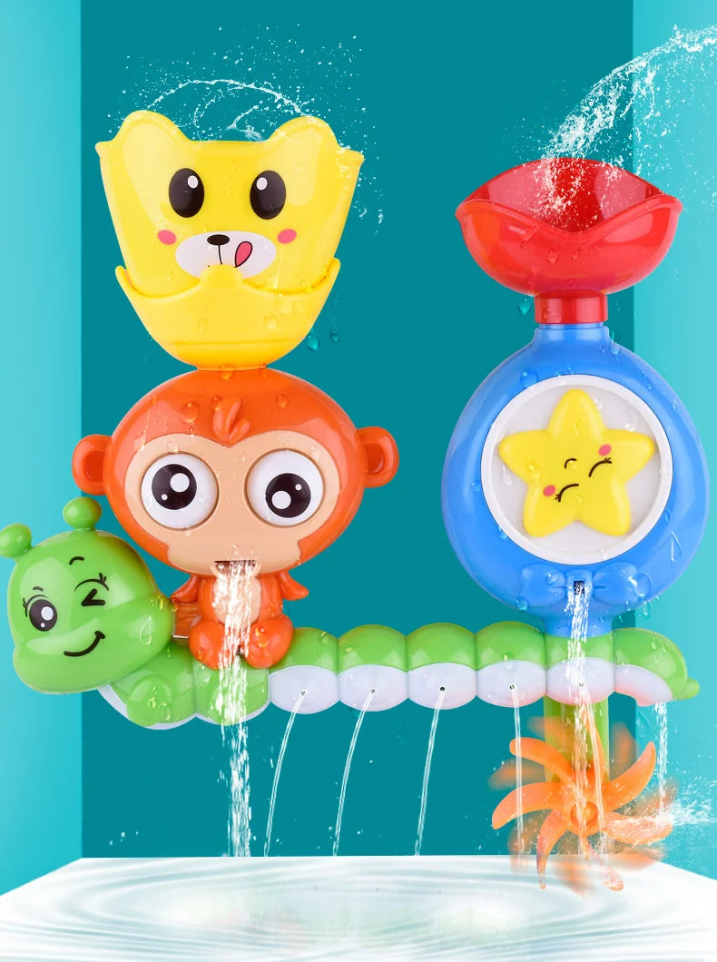 Baby Bath Toys Wall Suction Cup Marble Race Run Track Bathroom Bathtub Water Game Play Bathing Shower Toys For Children