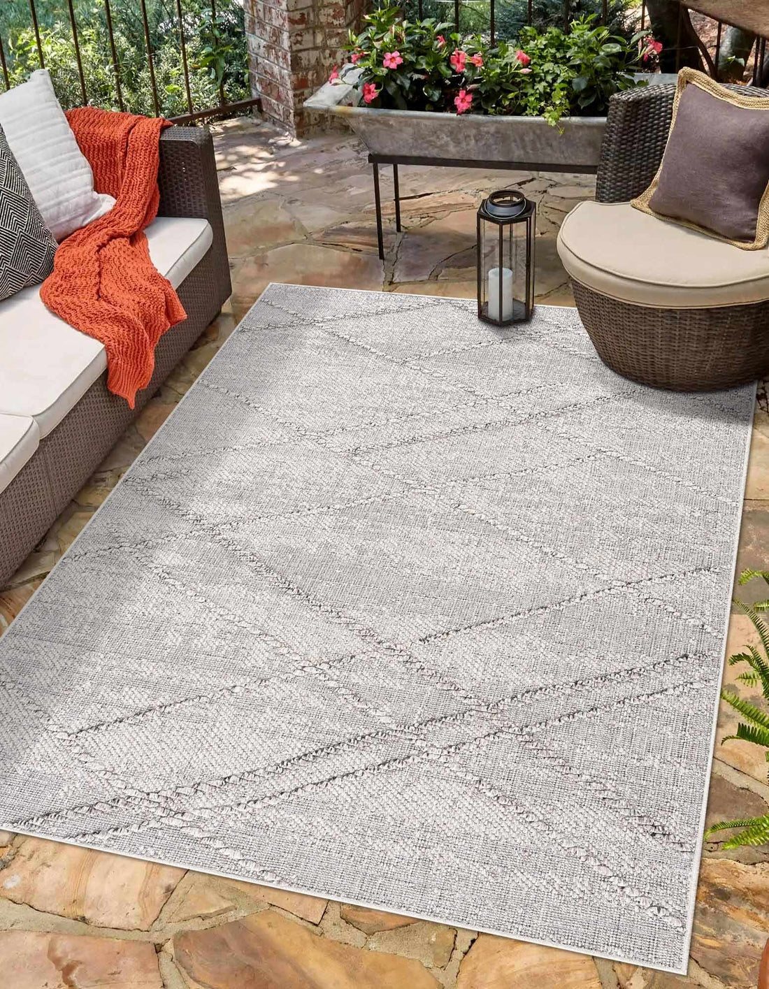 Baqer Bone &amp; Taupe Area Rug