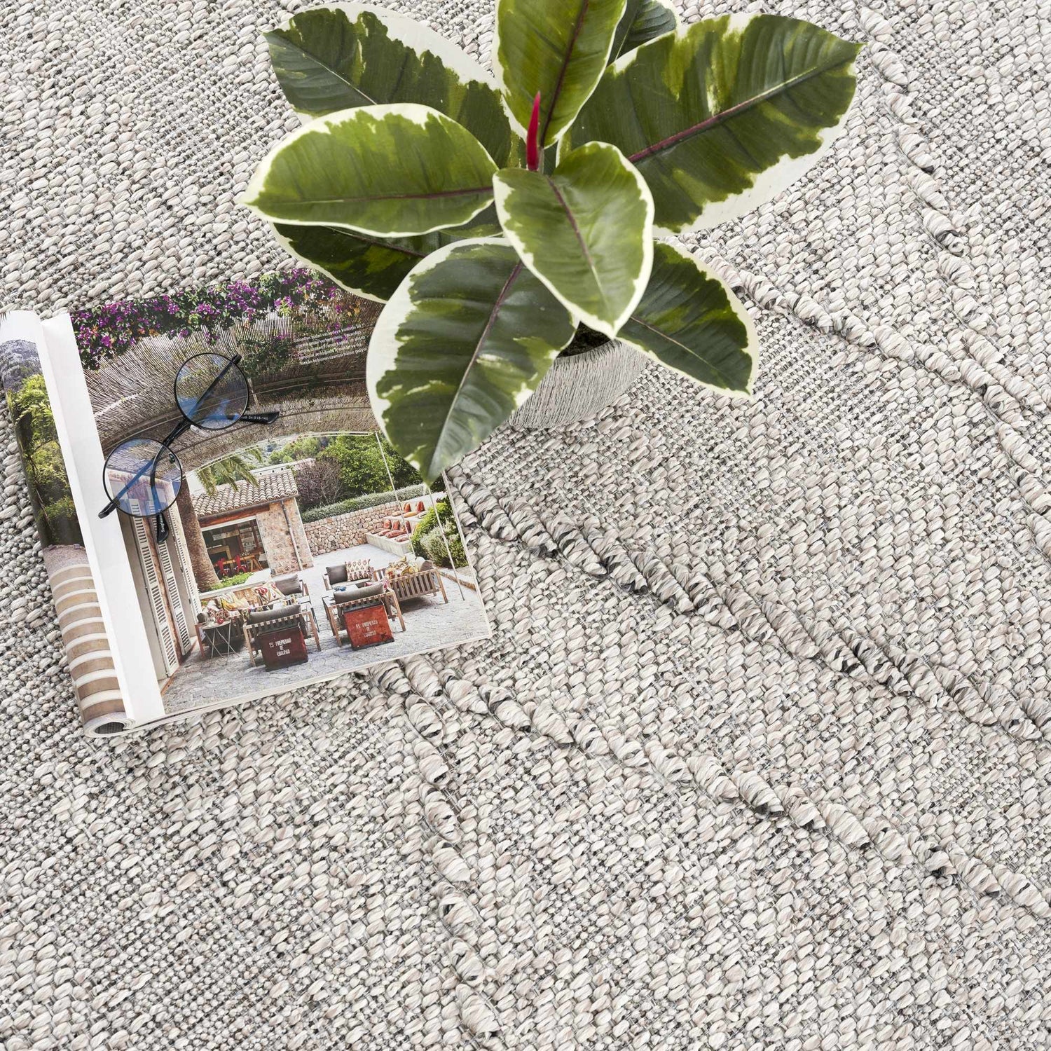 Baqer Bone &amp; Taupe Area Rug