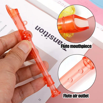 1PC Plastic Six-hole Flute Musical Instrument Toys for Kids Music Sense Training Children Educational Toy Baby Fun Birthday Gift