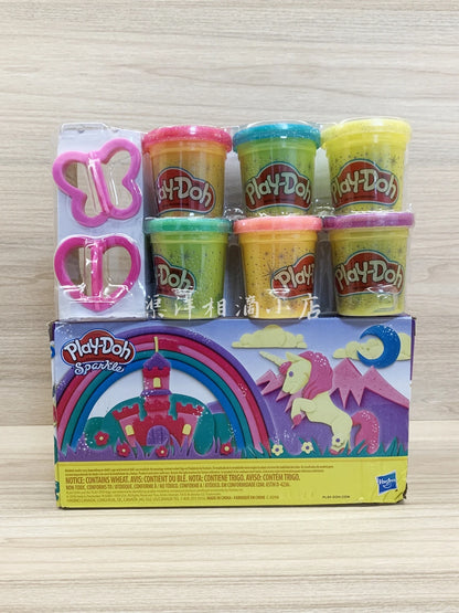 Hasbro Play-Doh Sparkle 6 Sparkle Clay Tool Set Children&