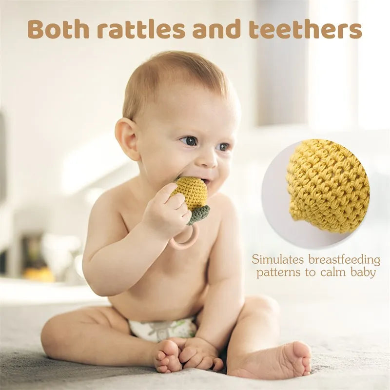 For Lemon Rattle Bite Strength Exercise Comfort Toy Children&