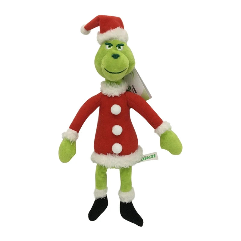 32cm Green People Christmas Grinch Max Plush Stuffed Doll Toys For Children Holiday Gifts