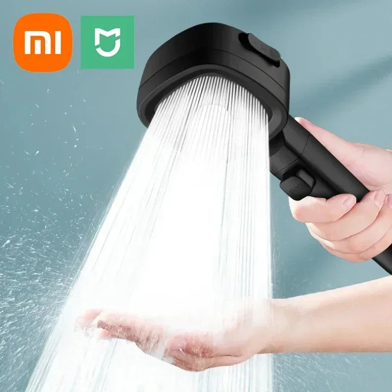 Xiaomi High Pressure Shower Head 3 Modes Adjustable Filter Shower Head Set Smart Bathroom Items Shower Head Accessories Sprayer