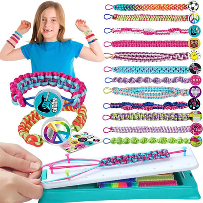 Friendship Bracelet Making Kit for Girls - Arts and Crafts Jewelry Making Toys for 5 6 7 8 9 10 11 12 Years Old, Gifts for Kids