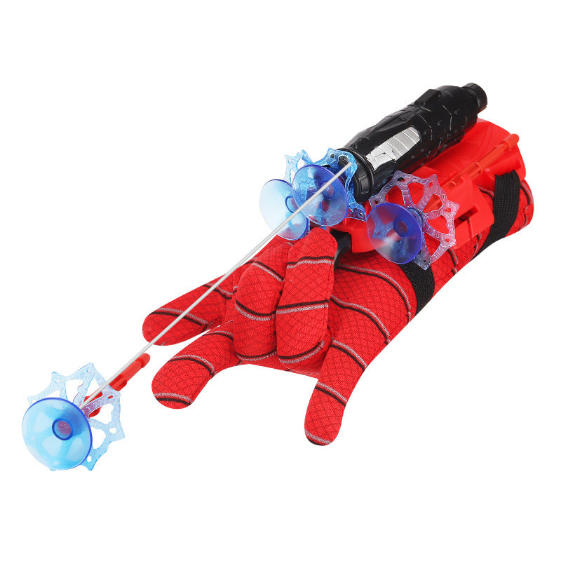 Christmas Present  Movie Cosplay Launcher Spider Silk Glove Web Shooters Recoverable Wristband Halloween Prop Toys for Children