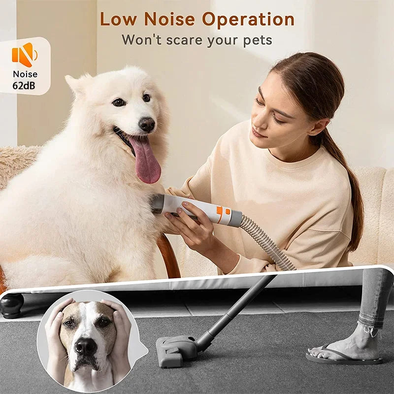 Top Sell Low Noise Pet Vacuum Cleaner Electric Cleaning Dog And Cat Hair Fur Grooming Brush Pet Grooming Kit &Vacuum