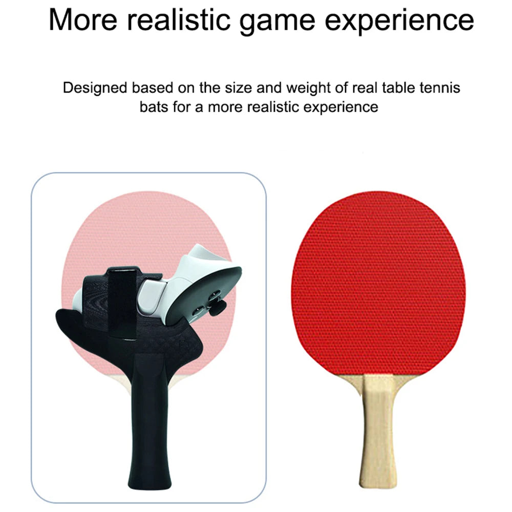 For Meta Quest3 Controller Handle Shell Model Enhance Gaming Experience VR Gaming Racket Table Tennis Adapter Accessories