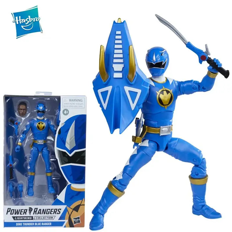 Hasbro Power Rangers Dino Thunder Blue Ranger 6 Inch Premium Collectible Action Figure Toy