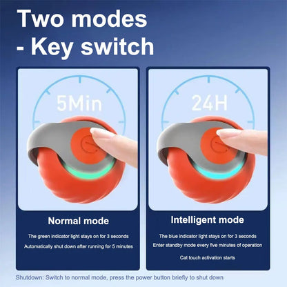 1-3Pcs Automatic Moving Cat Toy Ball Smart Cat Toys 2-Speed Adjustment Speedy Tail Cat Toy with Replacement Tail Cat Supplies