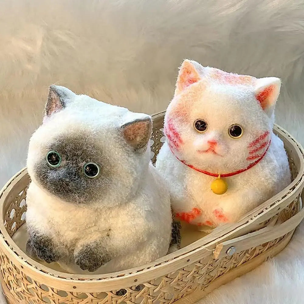 Cute Squishy Relief Squeeze Cat Toys Big Silicone Cat Squishy Fidget Relief Stress Toy With Flocking Surface Anxiety Relaxation