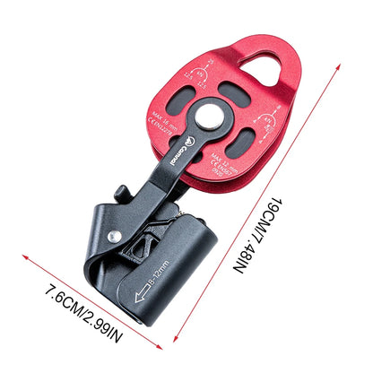 Climbing Pulley Professional Lift Accessory Lift Weight Pulley Device Rescue Survive Gear Rock Climb Heavy Transport Pulley Com