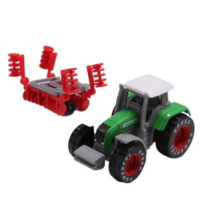 Children Kids Alloy Construction Excavator Tractor Dump Truck Farmer Vehicle Engineering Car Model Model Car Toys Tractor Toy