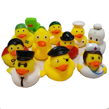 5-30 PCS New Cute Rubber Duck Assorted Duck Bath Toys Kids Shower Bath Toy Gifts Baby Birthday Party Gifts Decorations