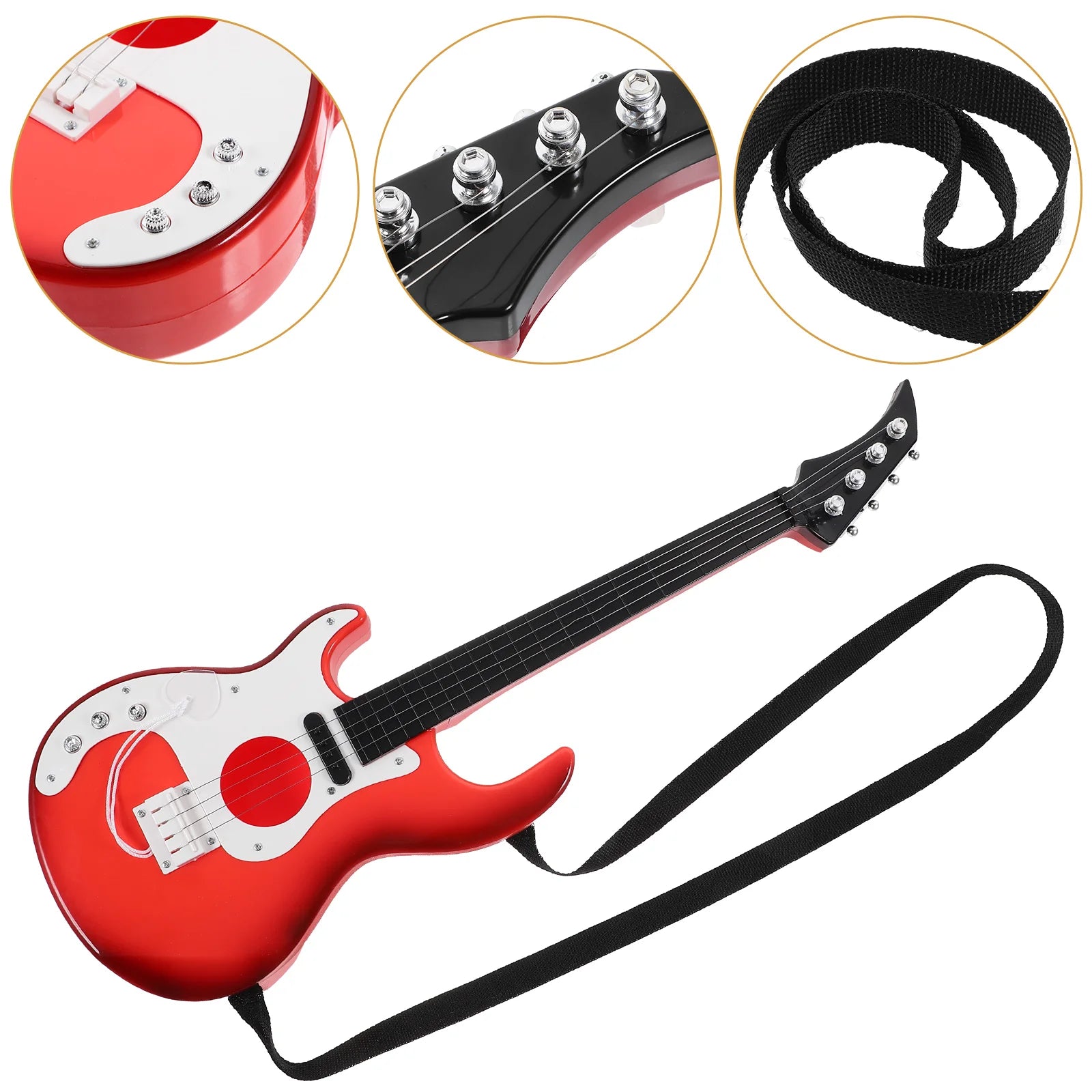 Children's Guitar Toy Toddler For Beginners Musical Learning Toys Training Instrument Kids Electric Mini