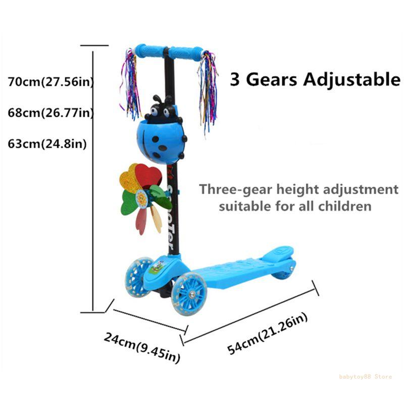 Y4UD Plastic Scooter Learn to Steer Supplies Gift Kids Children Baby Toy